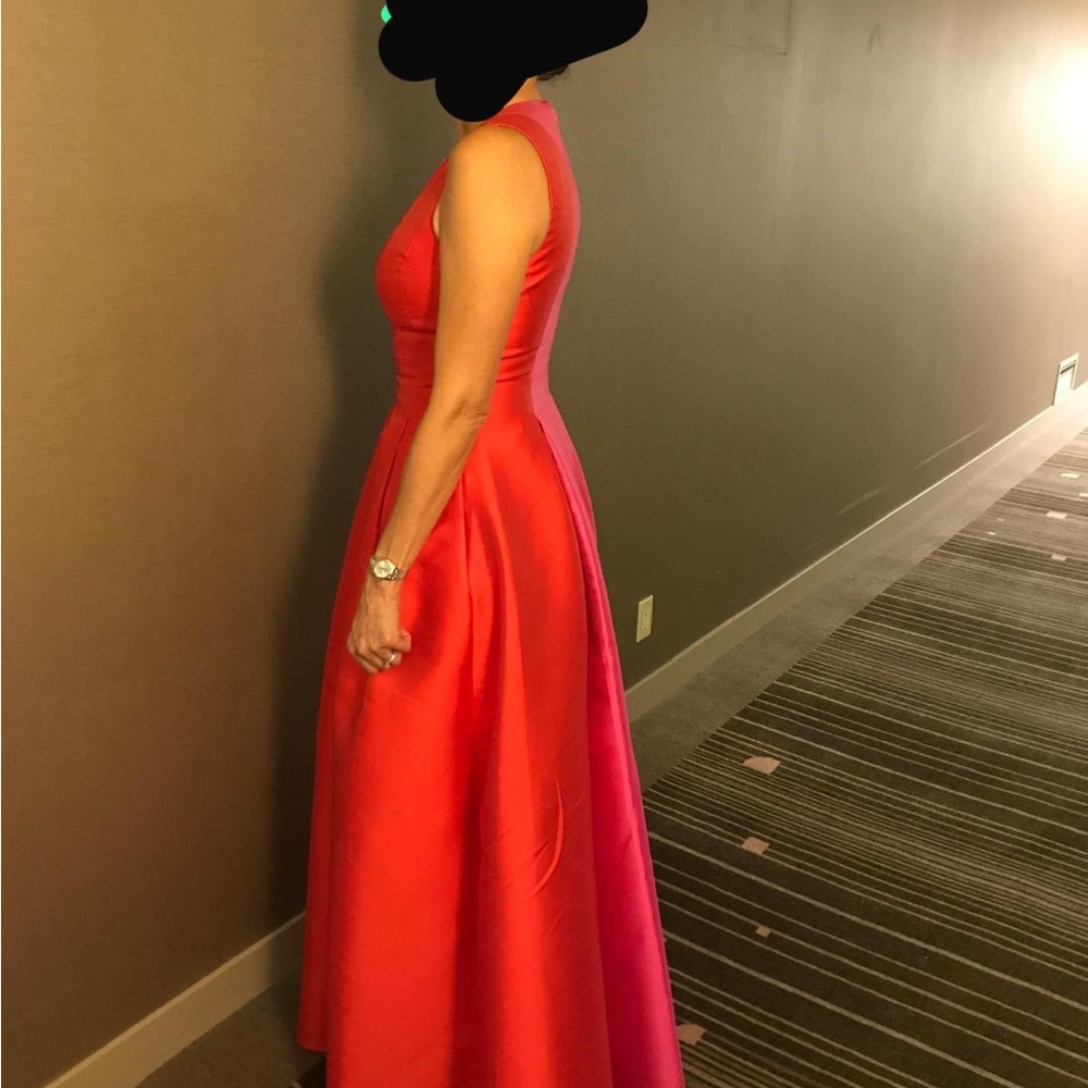 Sachin + Babi Red Halter Maxi Gown